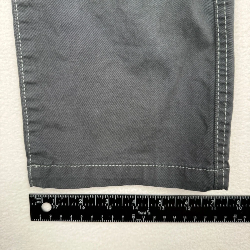 American Tall Chino Pants Womens 14 XT Gray Stretch Cotton Slim Leg AW-PC-10793
